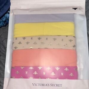 Victoria's Secret NIP Cheeky Panty 5 Pack - pink, yellow, & Blue